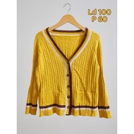 Thick Yellow Cardigan