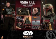 二手Hot Toys TMSO56 Boba Fett (Repaint Armor) and Throne The Mandalorian 曼達洛人