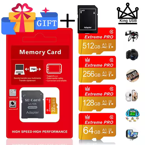 Micro Memory SD Card 64GB 32GB 16GB 8GB SD Card SD/T F Flash SDCard 8G 16G 32G 64G 100G 128G Class 1