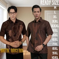 KEMEJA MEN'S BATIK SHIRT/ MEN'S BATIK JUMBO MEN'S BATIK JUMBO MEN'S BATIK SHIRT SHORT SLEEVE ML XL X