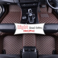RHD Car Floor Mat For Toyota RAV4 2020 2021 2022 2023 2024 2025 Leather Waterproof Car Carpet Car In