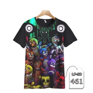 Five Nights at Freddy's Kids Clothes FNaF Game Series 3D Kids Five Nights at Freddy's T-Shirt Game S