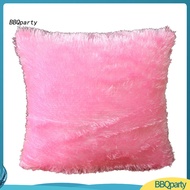 <BBQparty> 43x43cm Soft Plush Solid Color Throw Pillow Case Cushion Cover Home Sofa Decor
