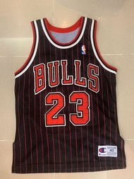 NBA球衣 Michael Jordan Champion Jersey  Bulls 喬丹 黑紅 絕版 適合女友