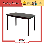 EWJ Dining Table 2.5x4 &amp; 3x5 /Meja Makan/Balck&amp;Oak&amp;White