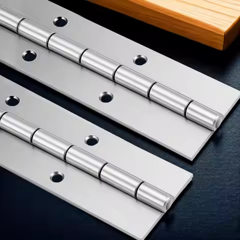 2PCS 6in to 48in 30mm width Piano Hinge Stainless Steel Long Hinge for Cabinet Doors Marine Furnitur