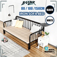 𝐁𝐌𝐙𝐀𝐑 𝙄𝙣 𝙎𝙩𝙤𝙘𝙠 DAY BED SINGLE METAL BED FRAME/KATIL BESI/SOFA BED/DAYBED 2 Seater
