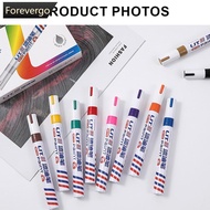 FOREVERGO 3mm Tip Colorful Permanent Paint Marker Waterproof White Paint Pen For Tire Rubber Fabric 