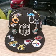 NFL All Over Logo Fitted Cap