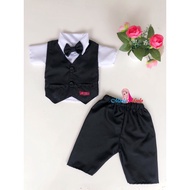 New Born Children's Photo Poperti Costume - Baby Boss Black Suit - Entrepreneur - Baby and Child Tux