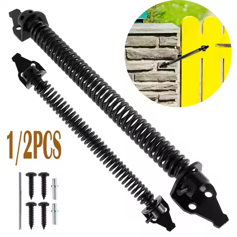 1/2PC Garden Gate Spring Closer 8inch Universal Automatic Gate Spring Metal Fence Gate Spring Closur