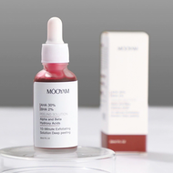 มาส์กแดง หน้าใส AHA MOOYAM AHA 30% + BHA 2% ผลิตภัณฑ์ดูแลผิวหน้า กําจัดสิว ควบคุมความมัน 30 มล.