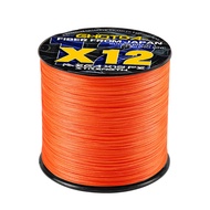 GHOTDA 300M 12 Strands Braided Fishing Line Abrasion Resistant Multicolor Sea Line