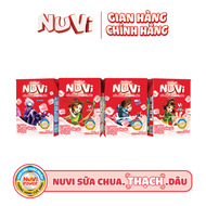 Thùng 48 hộp NuVi Thức uống Sữa Lúa Mạch Cacao/ Sữa Chua Dâu/ Sữa Cam/ Nho/ Đường đen có Thạch  170m