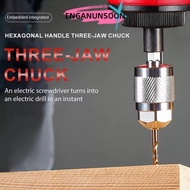 ENGANUNSOON Quick Change Chuck, Hexagonal Handle 1.5-6.5mm Drill Chuck Adapter,  Self-Tightening 1/4