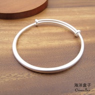 § Ocean Box Width 4mm15g Ancient Method Matte Adjustable S999 Sterling Silver Bracelet Bracelet.come