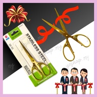 Golden scissors/ Ceremony Scissors /Gunting Emas Opening Ceremony/Gunting Majlis Perasmian剪彩金剪刀