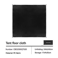 Naturehike BLACKDOG 240cm Ground Cloth Multifunctional Tent Footprint Sun Canopy Floor Mat Sheet Bea