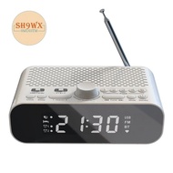 FM Clock Radio with Bluetooth Streaming Play LED Display 1500MAh