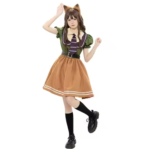 Zootopia cosplay Nick and Judy anime movie performance cute dress stage costume
