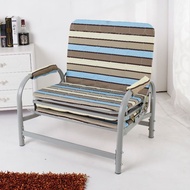 Recliner Single Wooden Folding Bed Office Noon Break Bed Simple Sofa Bed Double Bed for Lunch Break 