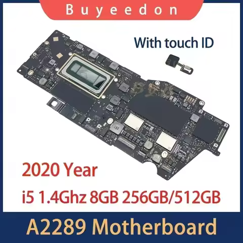 Tested A2289 Motherboard For MacBook Pro 13" A2289 Logic Board i5 i7 8GB 256G 512GB 2020 Year