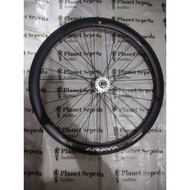 Rear Wheelset 700 Araya KS40 Full Black Hub Black Fixie Spokes BlackFL