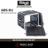 Stagg ABS-8U Flight Case Equipment Case for Wireless Mic and Accessories & Rack Effects