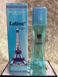 (ของแท้ ส่งไว) น้ำหอม Latino 100 ml. สีฟ้า น้ำหอมผู้หญิง กลิ่นติดทนนาน Ventilo Passy