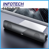 INFOTECH SADA V-108 USB Wired Computer Speaker SoundBar Stereo Subwoofer Powerful Music Player Bass 