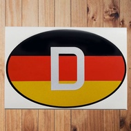 Sticker D Germany Flag LN