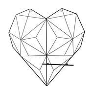 [NEW] LOVE Wire Grid Wall Hijang Love Bentuk Hati Hijang Heart