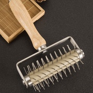 -Pastry Roller with Stainless Steel Spikes Homemade Pizza ToolPrevents Dough from BlisteringPizza Ma
