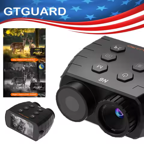 GTGUARD N6 1080P Night Vision Binoculars 5x Digital 300m Full Dark Infrared Night Vision Telescope G
