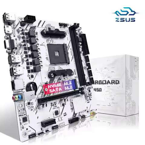 ZSUS B450 Motherboard AMD Processor Dual-channel DDR4 Memory AM4 Mainboard M.2 NVME (Supports Ryzen 