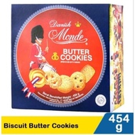 Danish Monde Butter Cookies Kaleng 454g - Kue Roti Margarin Rasa Classic