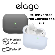 elago Premium Silicone Case Compatible with AirPods Pro 2nd Generation Case Cover 2022 Protective Ca