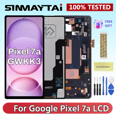 AMOLED Pixel 7A For Google Pixel 7A GWKK3 GHL1X G0DZQ LCD Display Touch Screen Digitizer Assembly Re