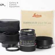 || Leica Summilux-M 50mm F1.4 - Black / v2 / E43 with packing & 3rd party UV ||