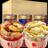 Fresh Garlic Flavor Oysters in Can Ready to Eat Spicy Seafood Snacks Popular Online Staple Food Snac