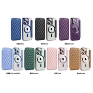 BESTCASE - Luxury Electroplated Magnetic Flip Leather Case 13 Pro max 14 pro max 15 pro max 16 pro m