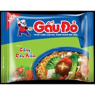 Combo of 5 packs of Red Bear Vegetarian Noodles 62g
