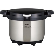 【Direct from Japan】Thermos Vacuum Insulation Cooker Shuttle Chef 3.0L (for 3 to 5 people) Clear Stainless Steel KBG-3000 CS