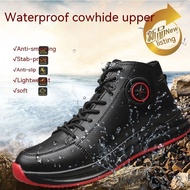 Quality Assurance Four Seasons High-Top Safety Shoes Lightweight Work Shoes Waterproof Safety Shoes Steel Toe Construction Shoes Safety Protection Boots Iron-Resistant Filing Welder Shoes Men's High-Top Cotton Shoes Steel Toe Cap Safety Boots Men's Work S