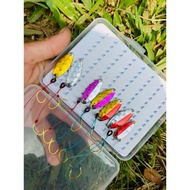 Fishing lure pestle spoon glider fishing stream tilapia bait spoon decal fishing lure