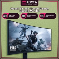 Kewya Xiaomi Curved Gaming Monitor 34 inch Ultrawide Curved Display Desktop Monitor Wide Angle