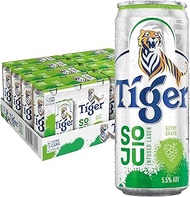 Tiger Soju Infused Lager Gutsy Grape Beer Can, 24 x 320ml