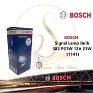 ( 10 PCS ) ORIGINAL BOSCH Signal Lamp Bulb Pure Light 382 P21W 12V 21W (1141) (1LEG)
