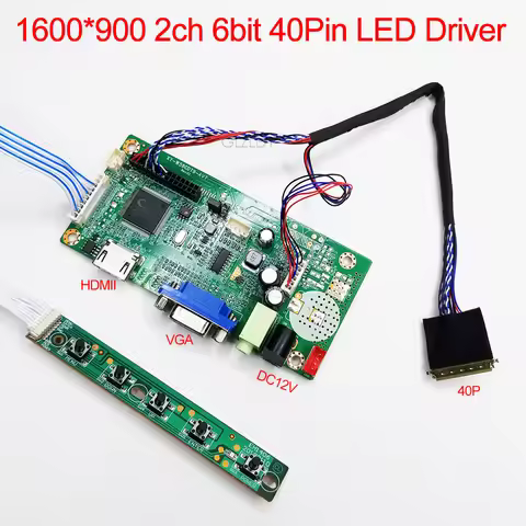 LCD Controller board Kit For 1600X900 LED N173FGE-L23 LP173WD1-TL B140RW02 HDMI VGA Screen 40pin LVD