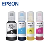 หมึก EPSON 008 ของแท้ ตัวเลือก 4 สี L15150 L15160 L15158 15168 L6558 L6578 Et-5800 Et-5850printerกล่